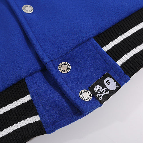 BAPE Leather Long Sleeve Baseball Jacket - image 10