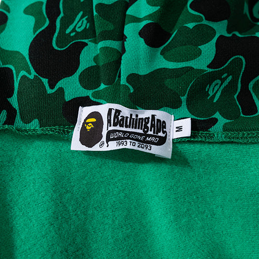 BAPE Green Camo Shark Zipper Hoodie - image 6