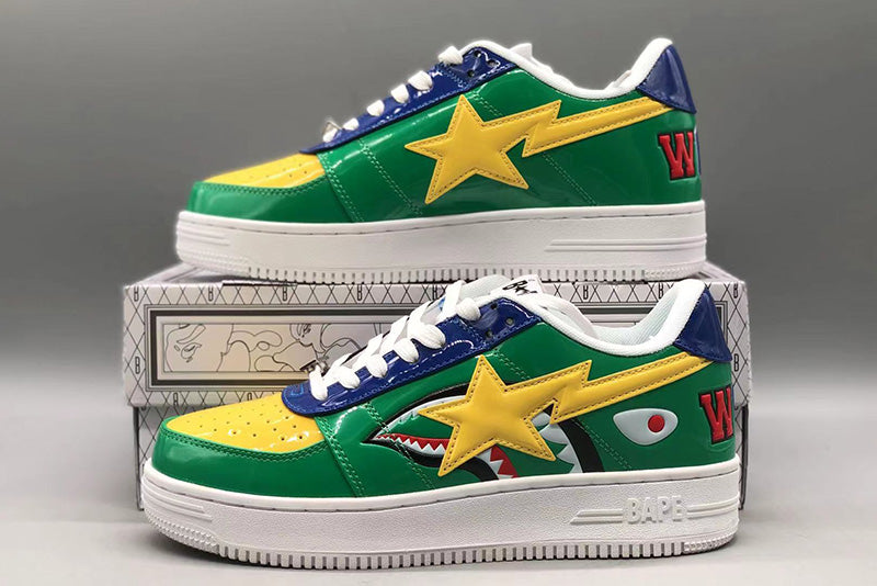 BAPE Bapesta Low M2 'Green Shark Face' - image 1