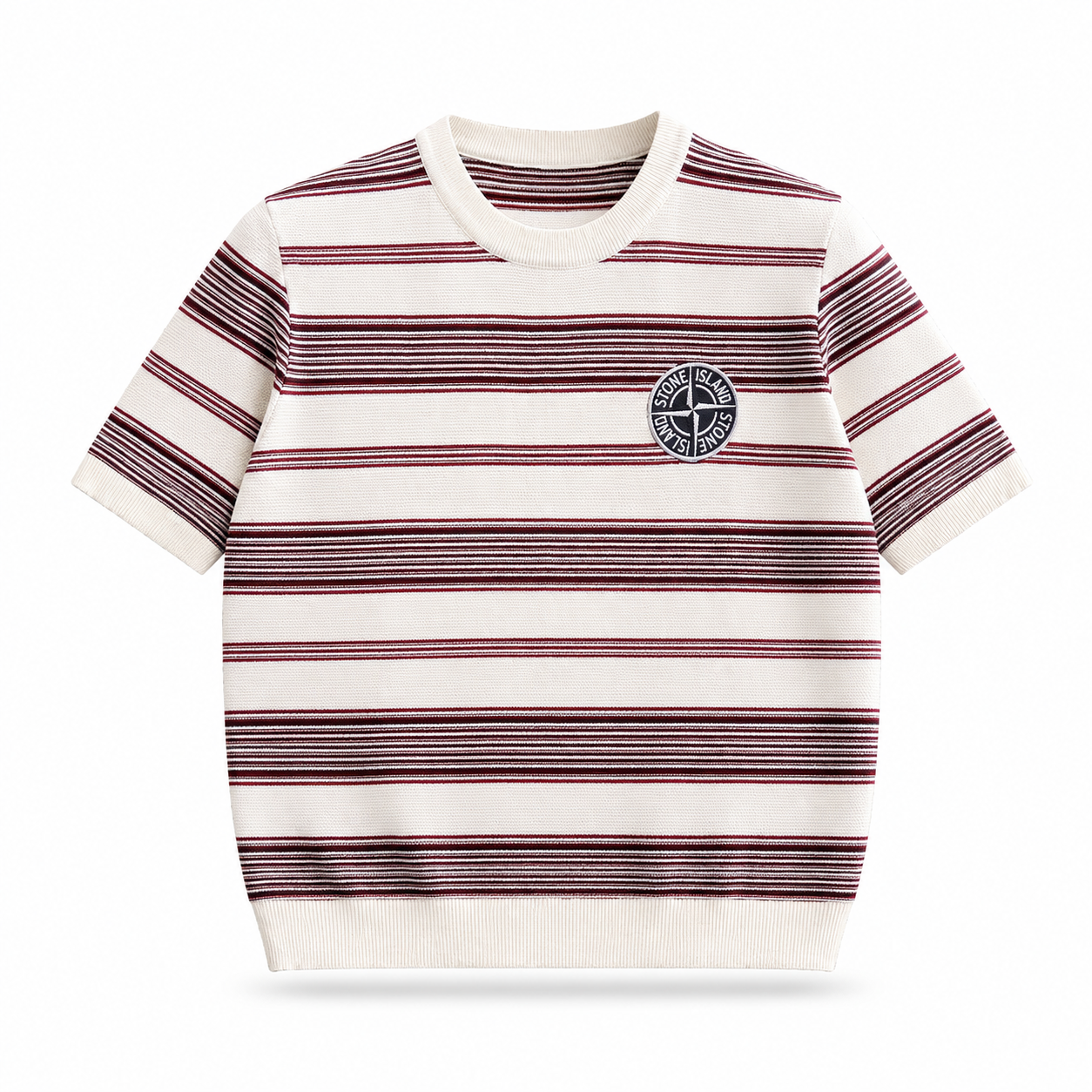 Stone Island Compass Embroidered Cotton T-Shirt