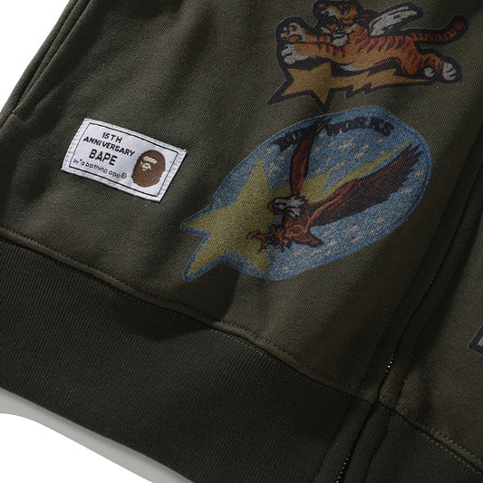 BAPE Shark Tiger Head Zipper Hoodie - image 6