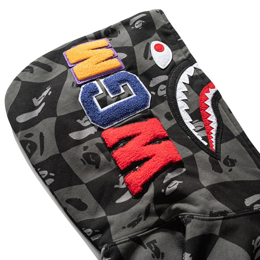 BAPE Gray Shark Zipper Hoodie - image 5