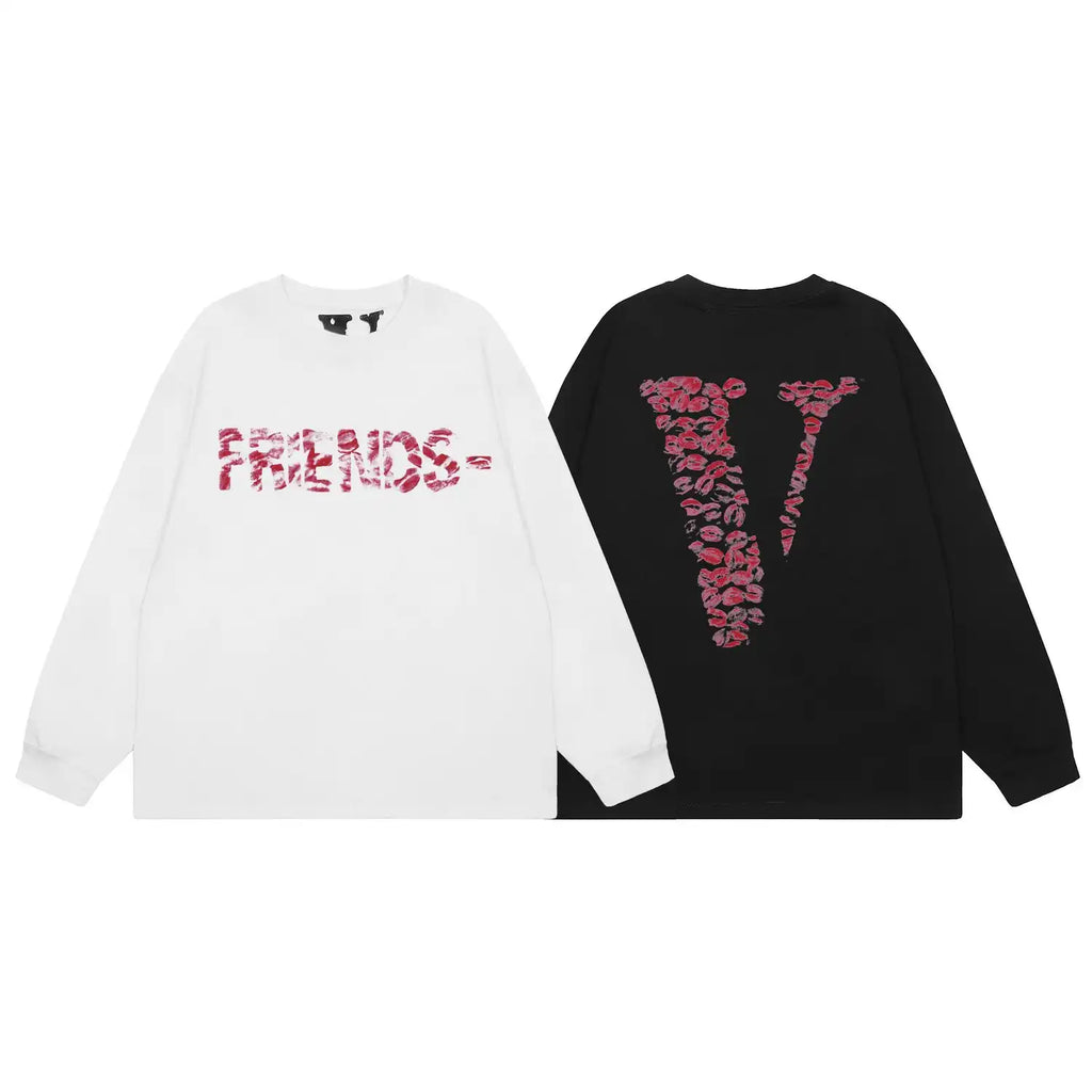 FRIENDS x Pink Lip Prints Long Sleeve
