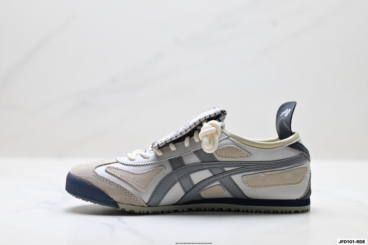 Onitsuka Tiger Retro Low Top Beige Gray Pink Unisex Shoes Style 29 detail view 4