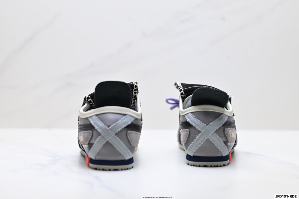 Onitsuka Tiger Retro Low Top Black Purple Unisex Shoes Style 30 detail view 7