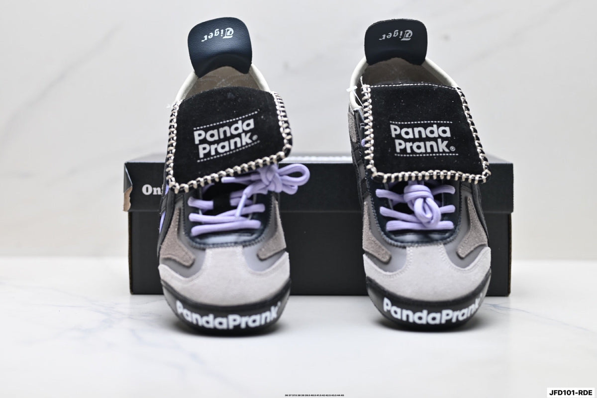 Onitsuka Tiger Retro Low Top Black Purple Unisex Shoes Style 30 detail view 8