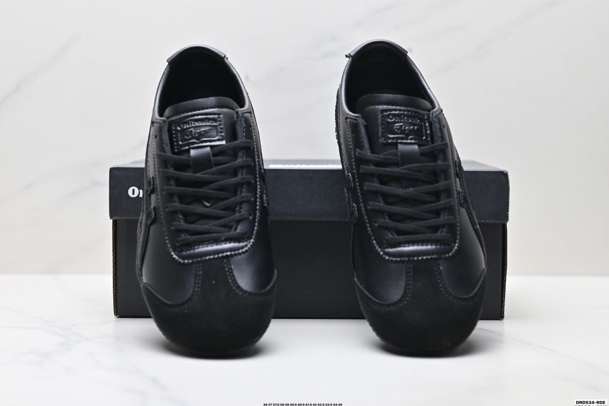 Onitsuka Tiger Low Profile Runner Black Tonal Unisex Shoes Style 36 detail view 8
