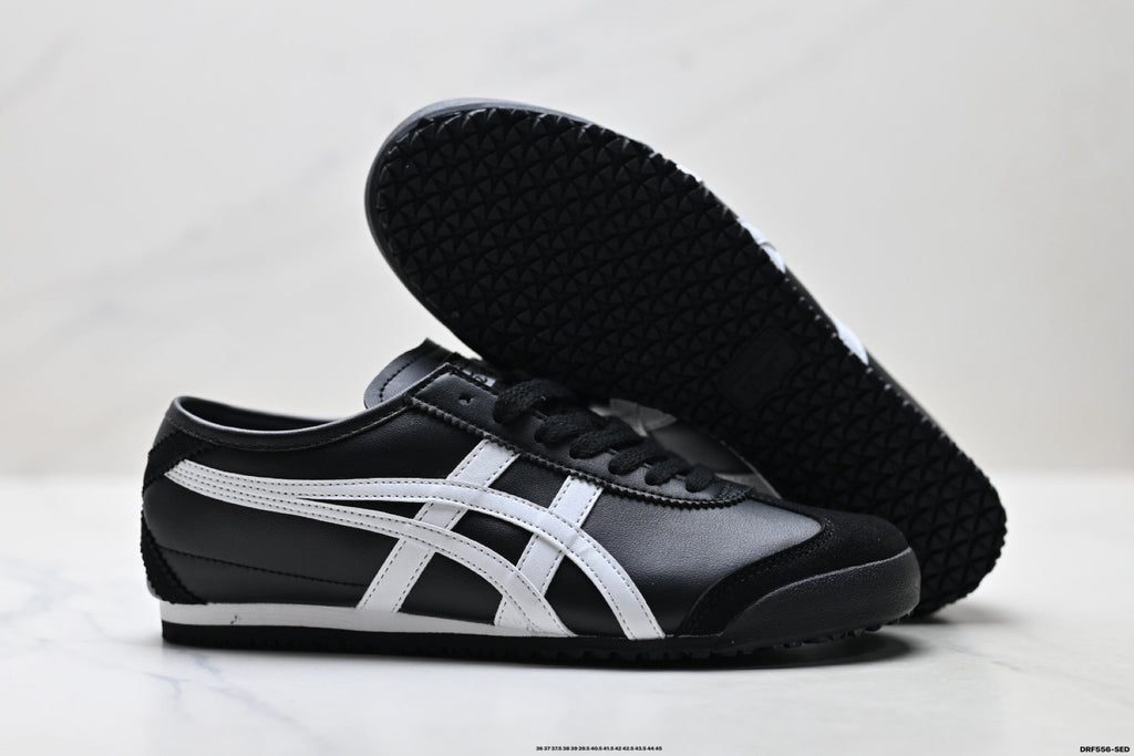 Onitsuka Tiger Retro Low Top Black White Unisex Shoes Style 22 detail view 6