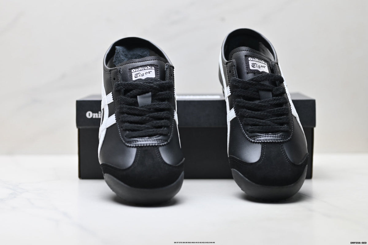 Onitsuka Tiger Retro Low Top Black White Unisex Shoes Style 22 detail view 8
