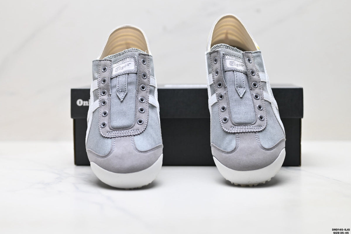 Onitsuka Tiger Retro Low Top Gray White Unisex Shoes Style 05 detail view 8