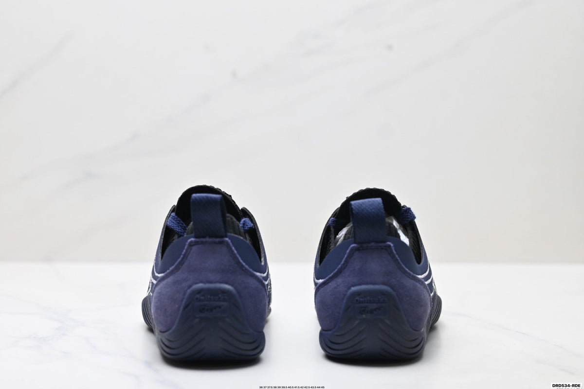 Onitsuka Tiger Low Profile Runner Navy Line Art Unisex Shoes Style 34 detail view 7
