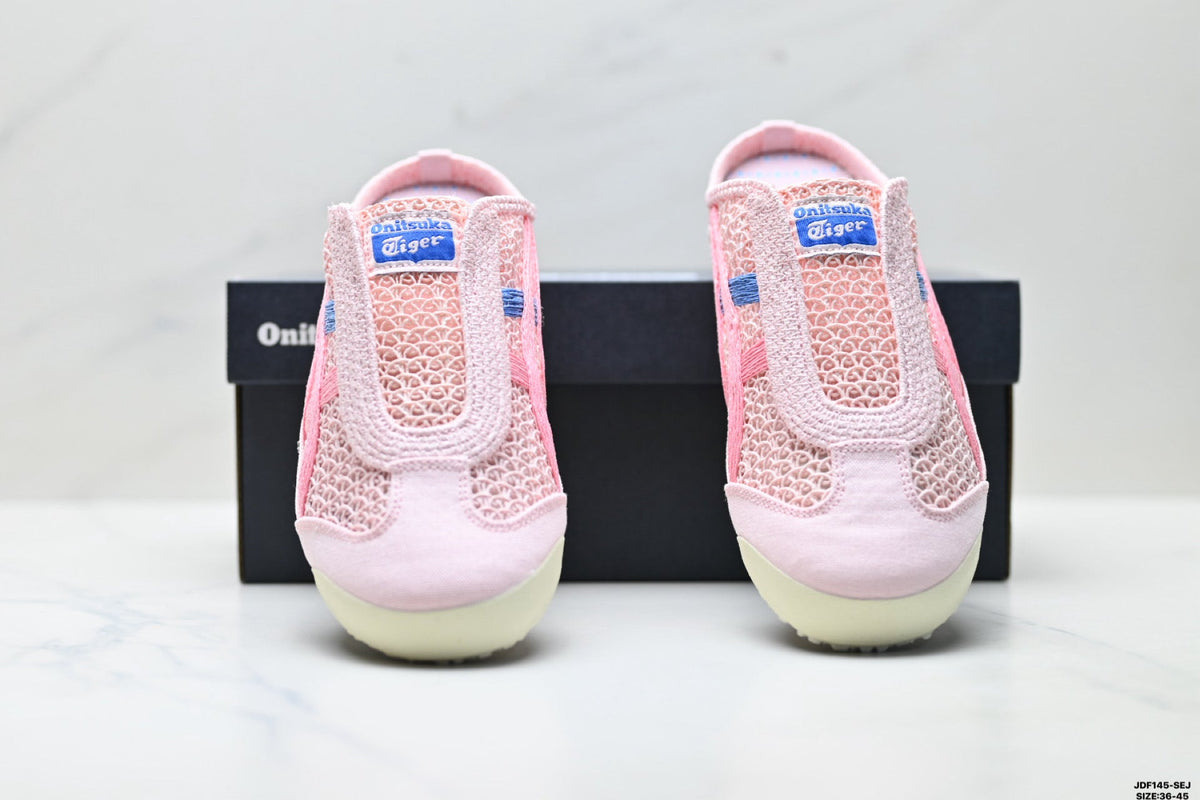Onitsuka Tiger Retro Sabot Pink Mesh Multicolor Unisex Shoes Style 24 detail view 8
