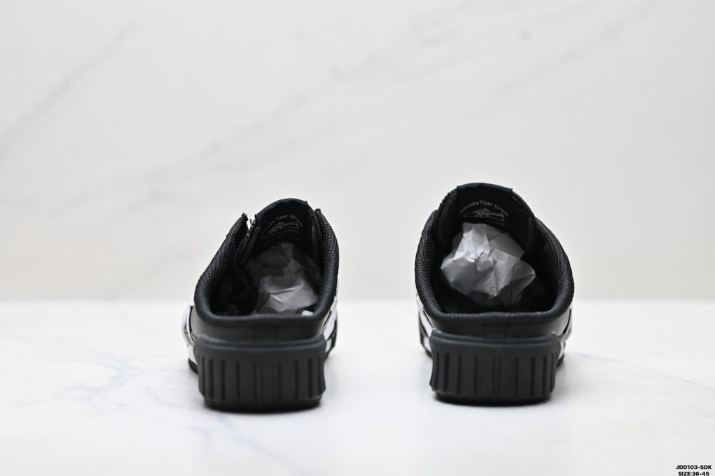 Onitsuka Tiger Retro Sabot Black White Unisex Shoes detail view 7