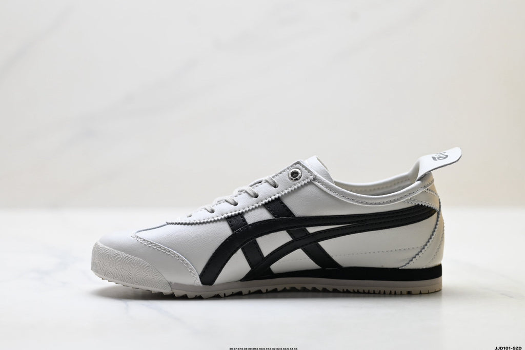 Onitsuka Tiger Retro Low Top White Black Unisex Shoes Style 09 detail view 4