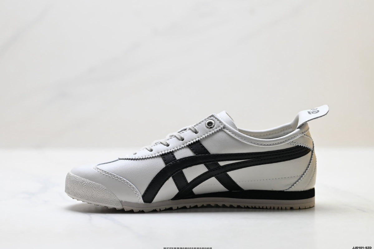 Onitsuka Tiger Retro Low Top White Black Unisex Shoes Style 09 detail view 4