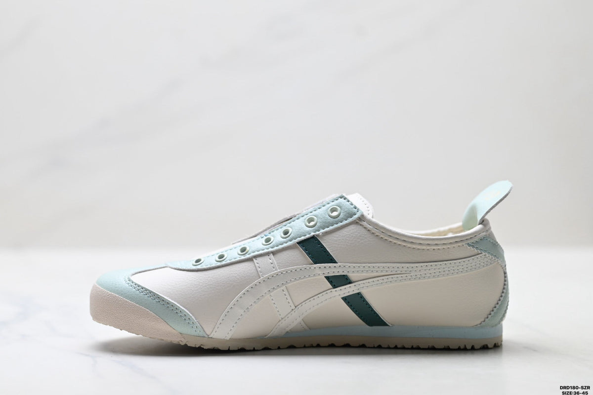 Onitsuka Tiger Retro Low Top White Light Blue Unisex Shoes Style 16 detail view 4
