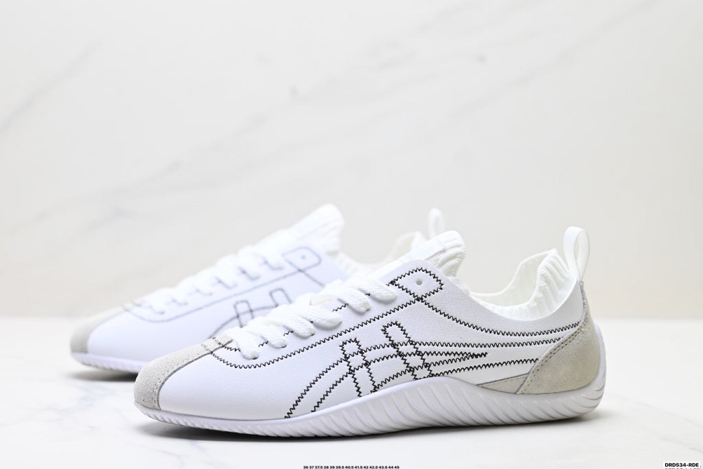 Onitsuka Tiger Low Profile Runner White Line Art Unisex Shoes Style 32 detail view 5