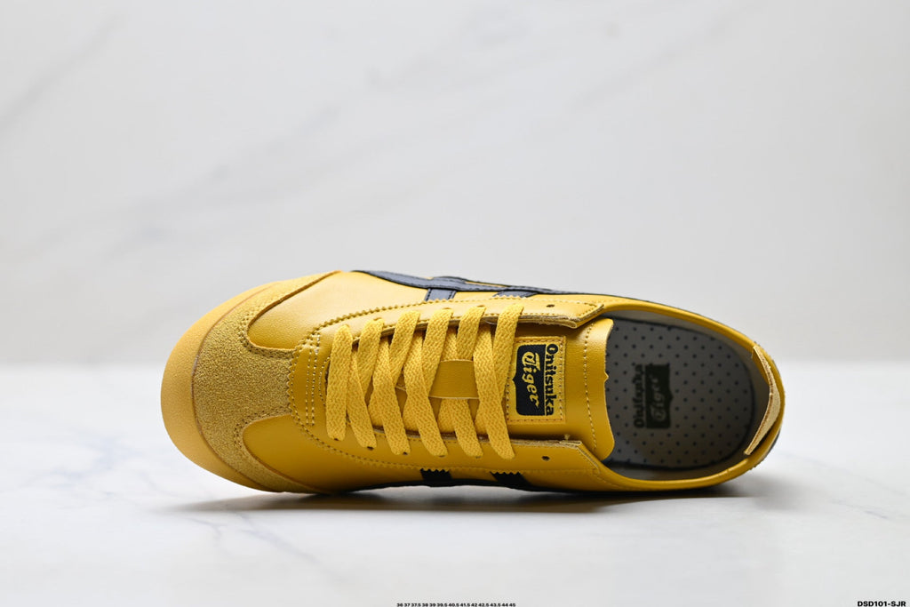 Onitsuka Tiger Retro Low Top Yellow Black Unisex Shoes Style 07 detail view 3