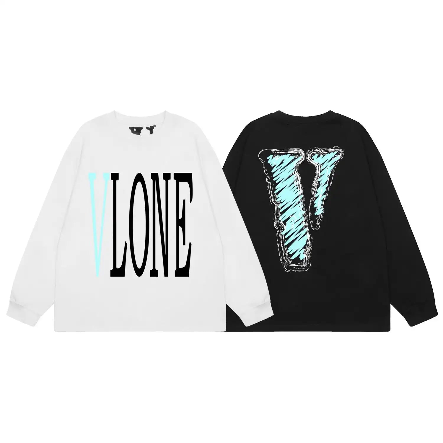 Staple Graffiti Logo Long Sleeve Blue V
