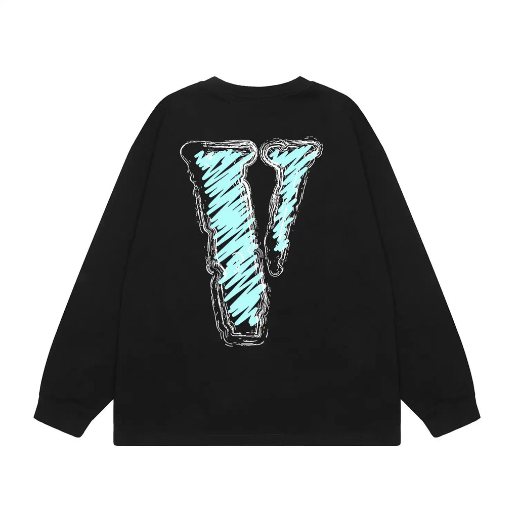 Staple Graffiti Logo Long Sleeve Blue V