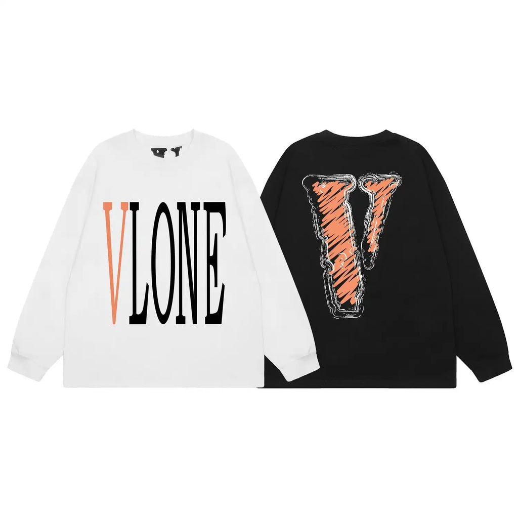 Staple Graffiti Logo Long Sleeve Orange V