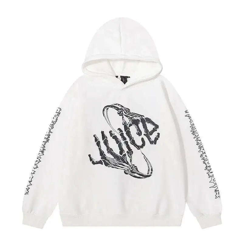 Fighting Demons Bone Hoodie