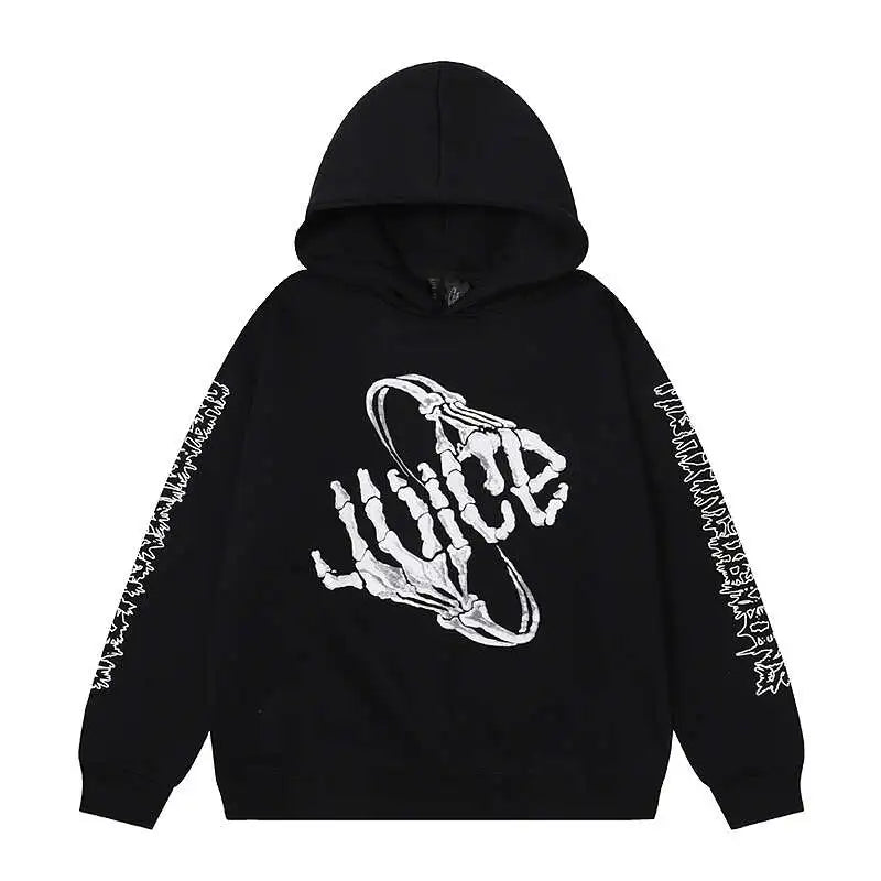 Fighting Demons Bone Hoodie