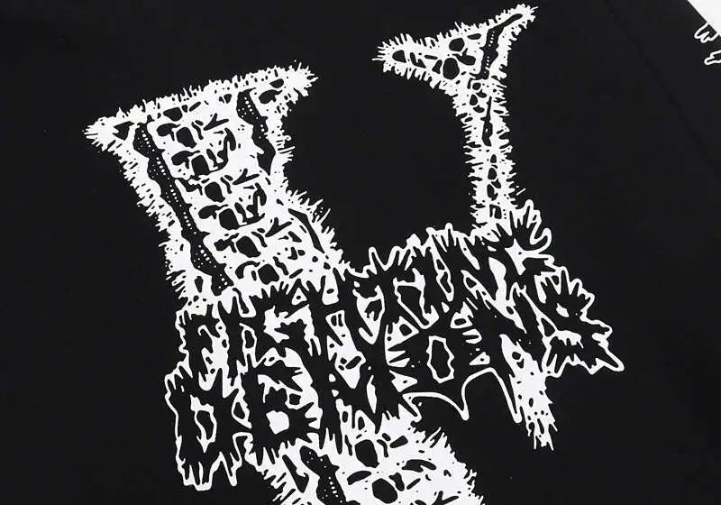 Fighting Demons Bone Hoodie