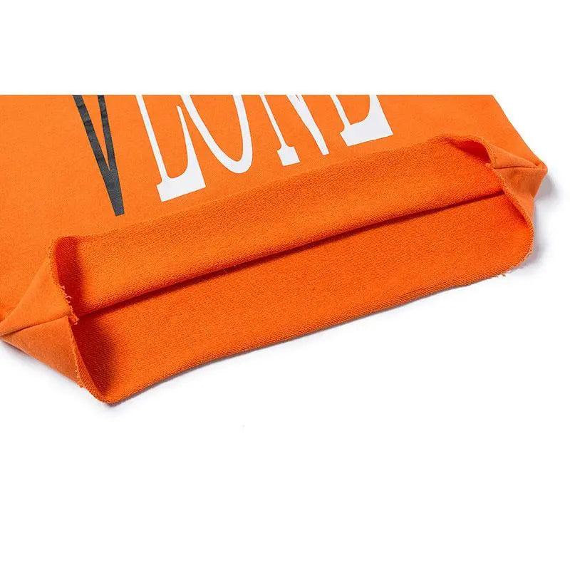 Friends Hoodie Blacke V Orange