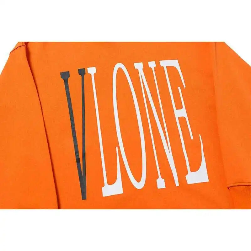 Friends Hoodie Blacke V Orange