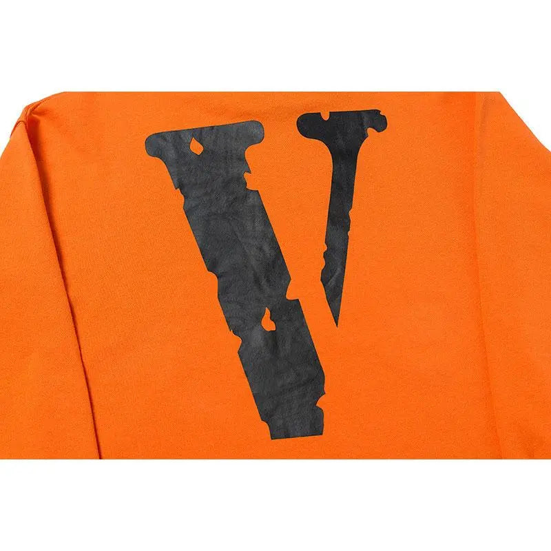 Friends Hoodie Blacke V Orange