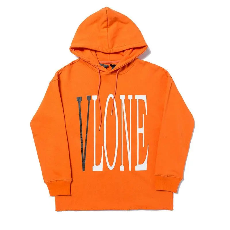 Friends Hoodie Blacke V Orange