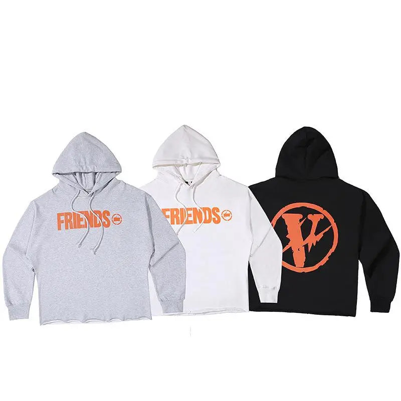 Friends Hoodie Orange Print