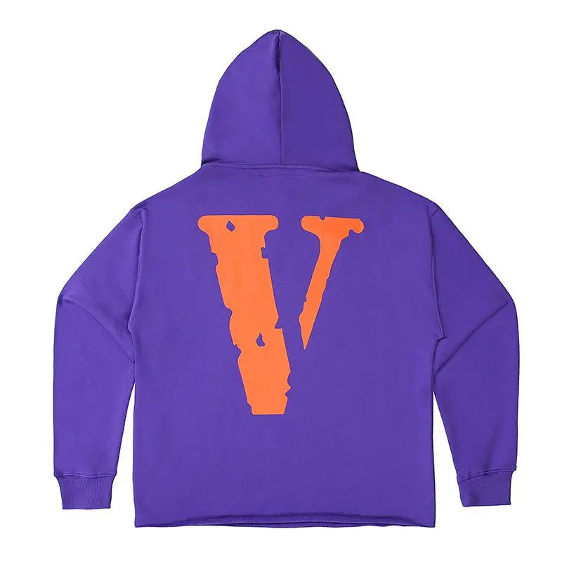 Friends Hoodie Purple and Orange
