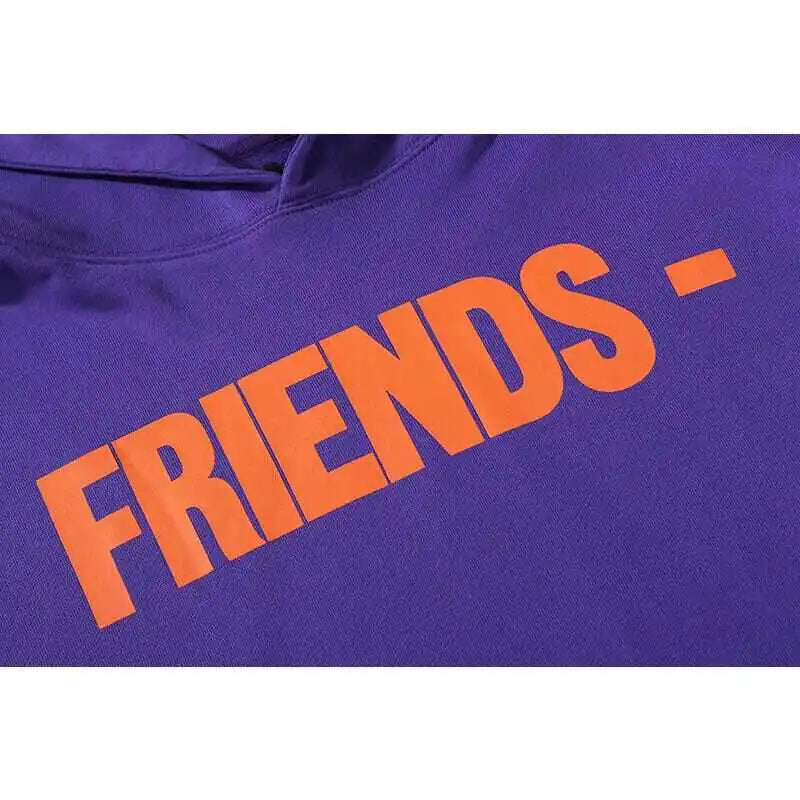 Friends Hoodie Purple and Orange