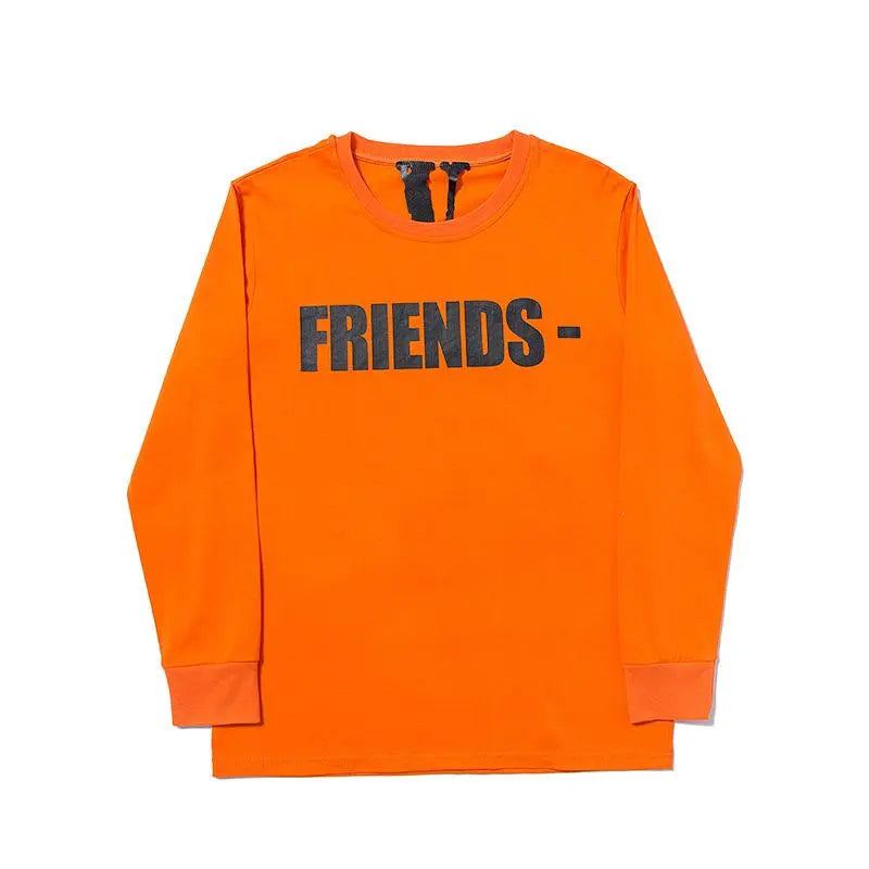 Friends Long Sleeve Black Orange