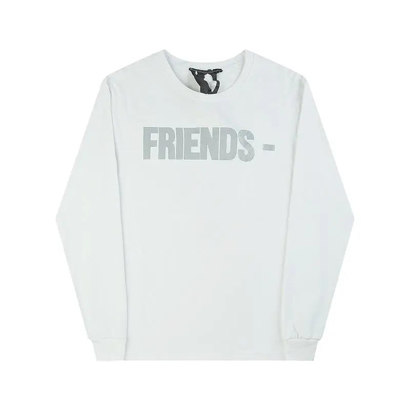 Friends Long Sleeve Grey Print