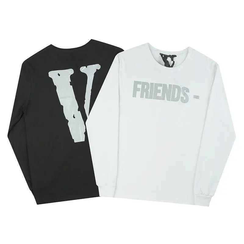 Friends Long Sleeve Grey Print