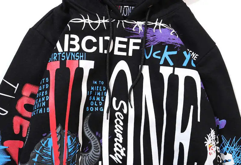 Graffiti Hip Hop Pullover Hoodie