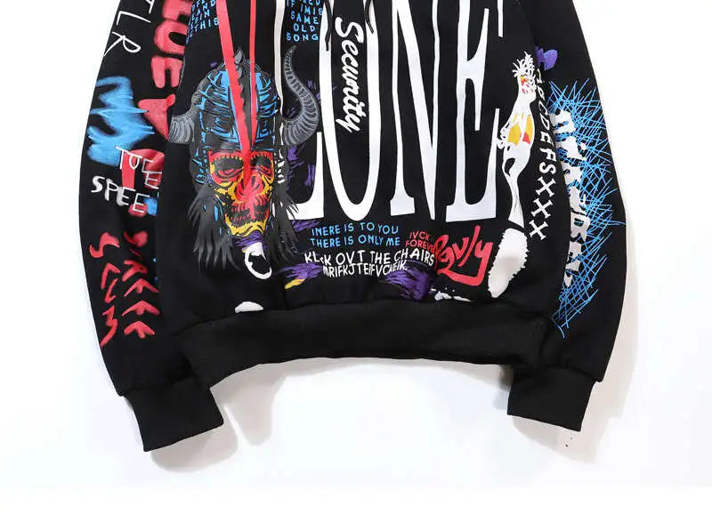 Graffiti Hip Hop Pullover Hoodie