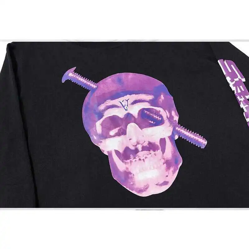 Screwhead Long Sleeve Black Purple