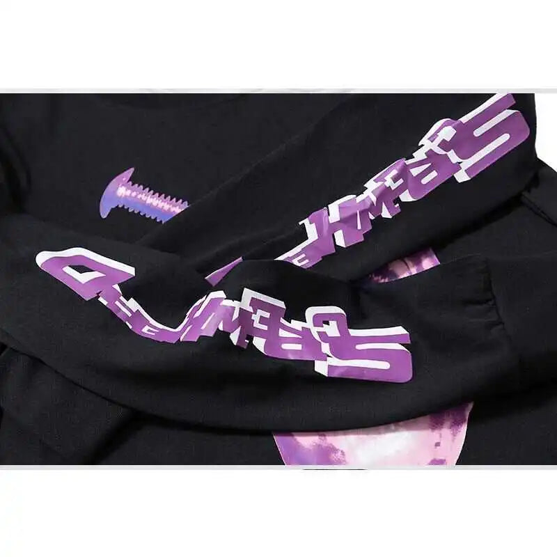 Screwhead Long Sleeve Black Purple