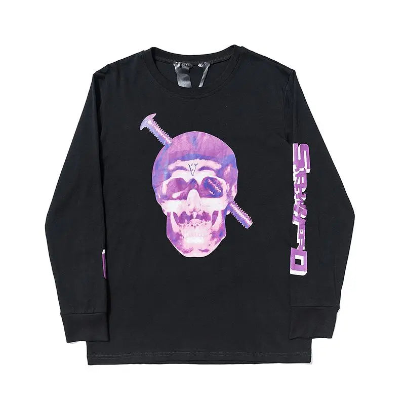 Screwhead Long Sleeve Black Purple