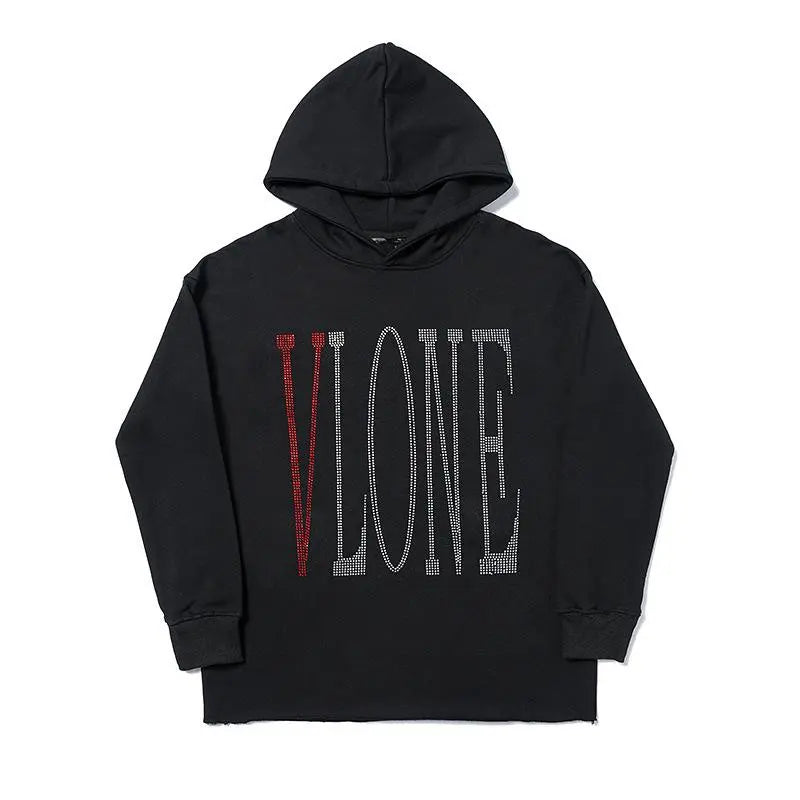 Staple Rhinestone Hoodie Red V