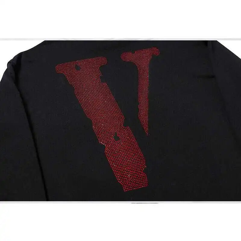 Staple Rhinestone Hoodie Red V